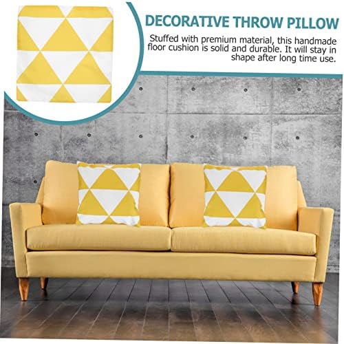 MAGICLULU Geometric Pillowcase for Car Decor Yellow