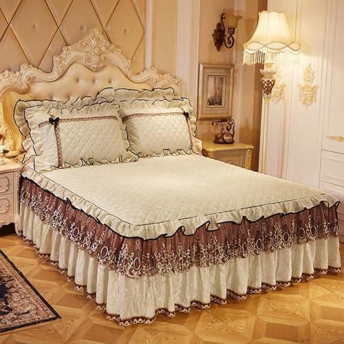 Daesar Velvet Fitted Sheet Queen 59x79 Beige