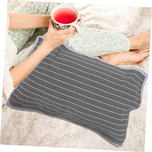 VALICLUD 2Pcs Gray Striped Pillow Protective Cover