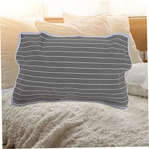Cabilock Anti-Skid Pillow Covers Breathable Washable Gray Stripes