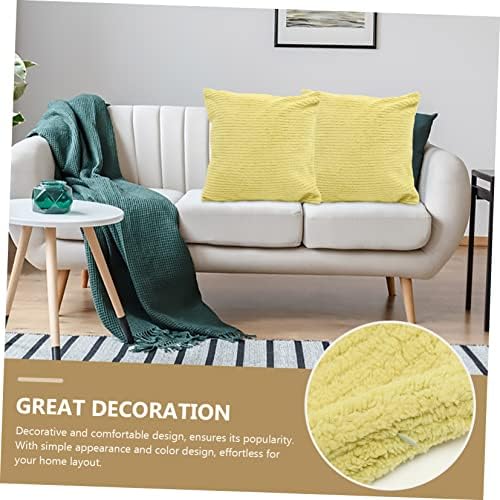 PRETYZOOM 2PCS Plush Corn Cob Throw Pillow Covers