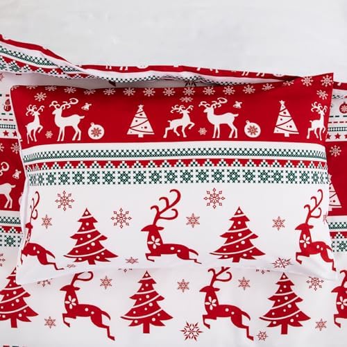 Luxudecor Christmas Pillow Covers 20x28 Inch 2 Pack