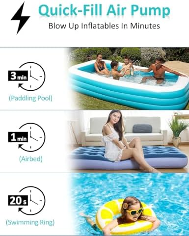 LIBERRWAY Cordless Air Pump for Inflatables