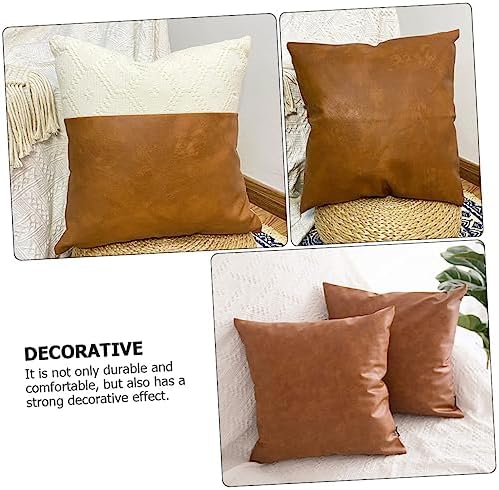 Cabilock 2pcs Nordic Style Throw Pillow Covers with Fringe