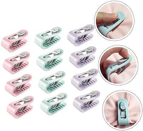 TOKIDNY 12pcs Non-Slip Sheet Fixing Clips for Comforter