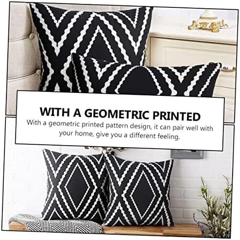 Zerodeko Geometric Plush Pillow Cover