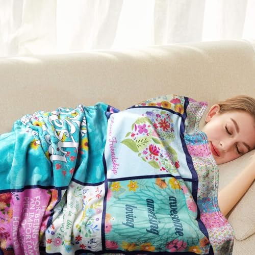 Best Friend Blanket - 60X50 Flannel Throw for Birthday Mothers Day