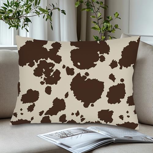 GAMSTAS Cow Print Throw Pillow Covers 20x26 Inch
