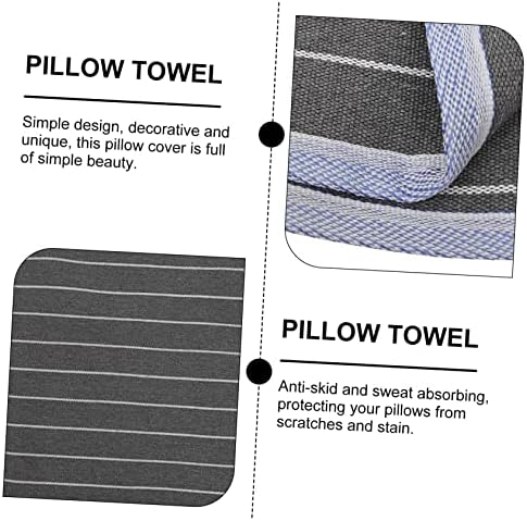 Cabilock Anti-Skid Pillow Covers Breathable Washable Gray Stripes