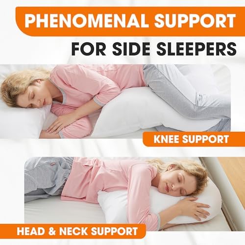 Cheer Collection V-Shaped Body Pillow for Side Sleepers and Pregnancy