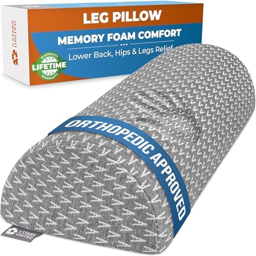 5 STARS UNITED Knee Pillow Memory Foam Back Sleep Support