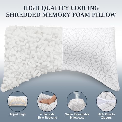 COZSINOOR Queen Size Side Sleeper Pillows Set of 2 1
