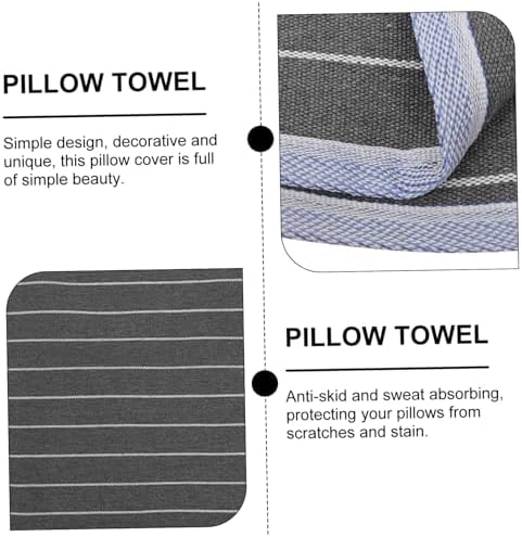 VOSAREA 2pcs Pillow Protectors Zipper Breathable Pillow Covers