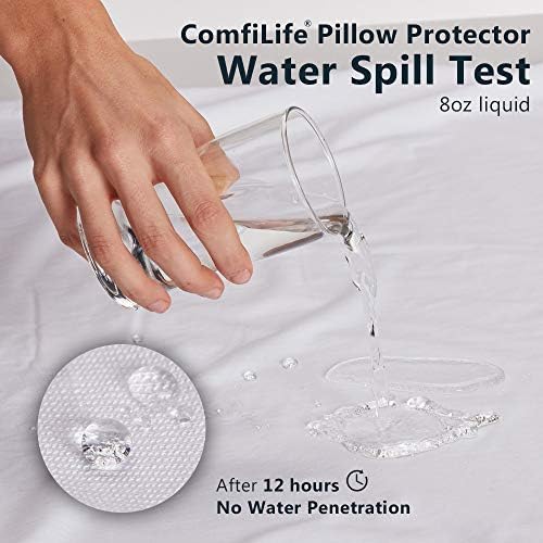 ComfiLife Waterproof Pillow Protectors Set of 2 for Standard Pillows