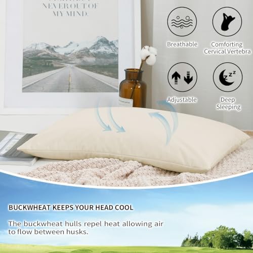 LOFE Organic Buckwheat Pillow - 11x16 KidsTravel Size