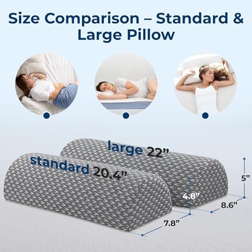 5 STARS UNITED Knee Pillow Memory Foam Back Sleep Support