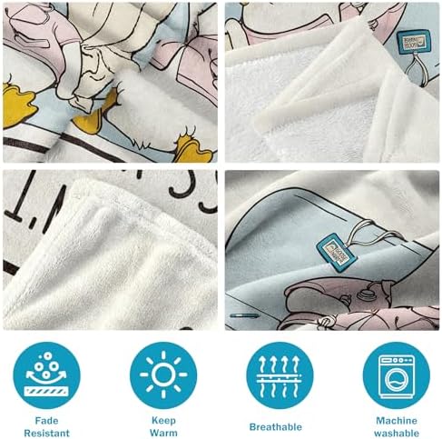 Thoughtful Nurse Gifts for Women Men - Soft Flannel Blanket