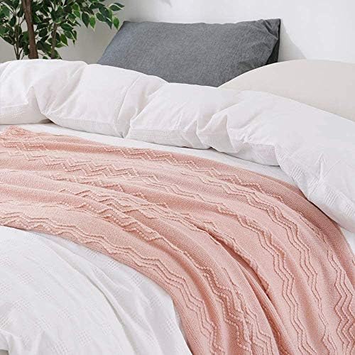 BOURINA Soft Pink Throw Blanket 50x60 Inches 1