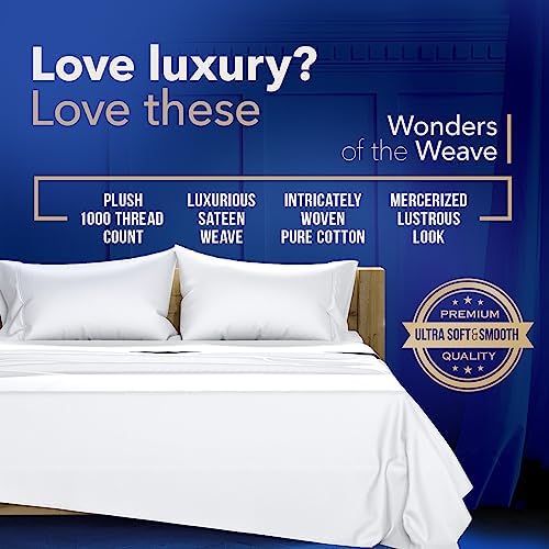 TEXAS LINEN CO Luxury King Pillow Cases Set of 2