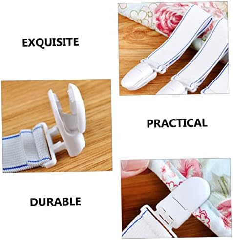 ULTECHNOVO Bed Sheet Straps 12pcs Adjustable Heavy Duty Fasteners