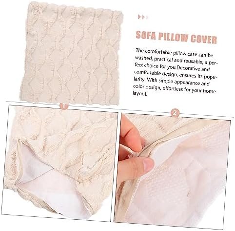 JEWEDECO Plush Throw Pillow Cover for Sofa and Home