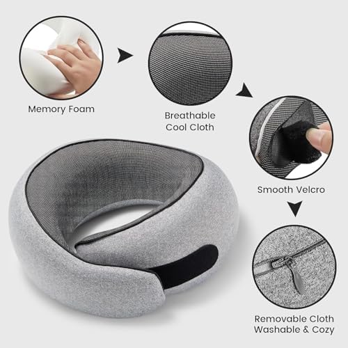 SZXYX Travel Neck Pillow with Chin Wrap Support