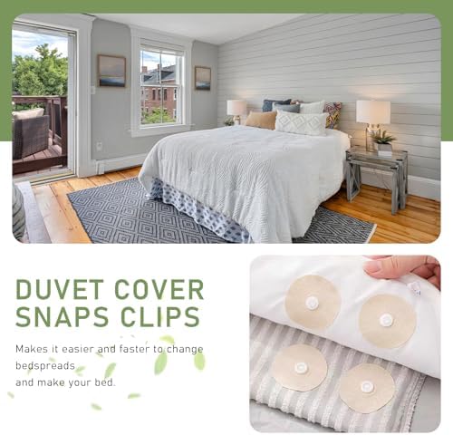 10 Pairs Duvet Snaps for Secure Bedding