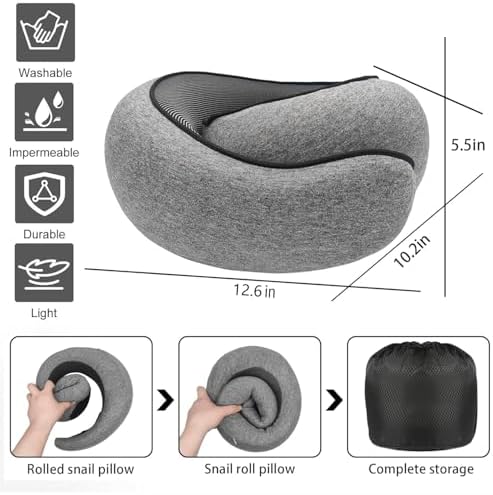 SZXYX Travel Neck Pillow with Chin Wrap Support