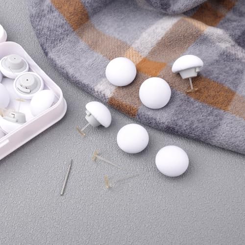 16pcs Durable Duvet Button Fasteners with Non-Slip Clips