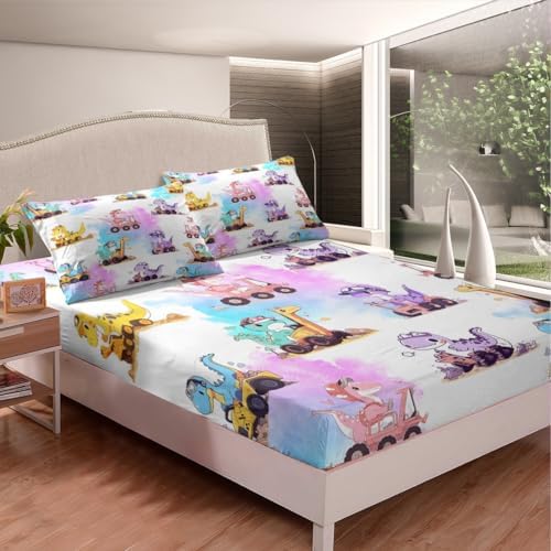 Castle Fairy Colorful Cute Dinosaur Sheet Set
