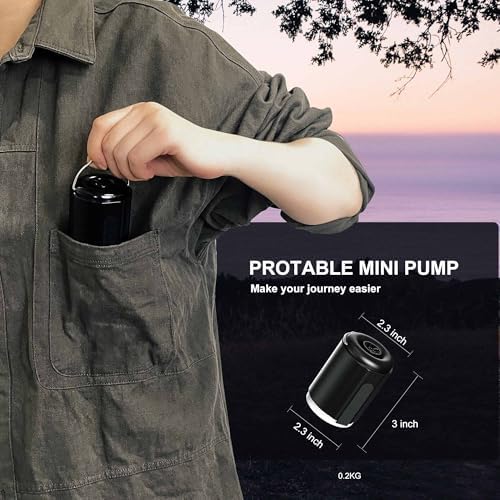 Origem Portable Air Pump with Camping Light and 5 Nozzles