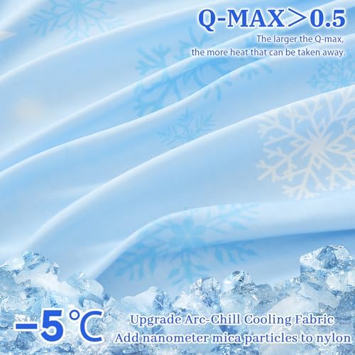 HCORA Cooling Body Pillow Case - Double-Sided Floral Design