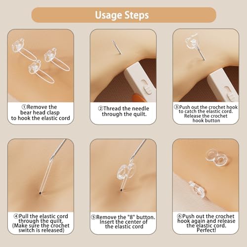 DaapYoow Duvet Clips 20 Sets - Transparent Non-Disposable