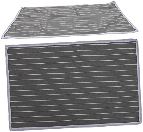 Cabilock Anti-Skid Pillow Covers Breathable Washable Gray Stripes