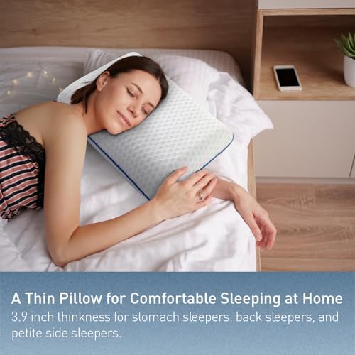 Fulocean Cooling Memory Foam Travel Pillow for Camping Airplanes and Kids