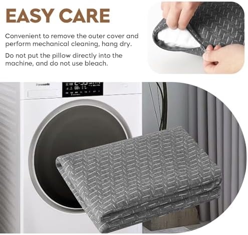 PEUJEW Memory Foam Travel Pillow - Compact Breathable and Supportive