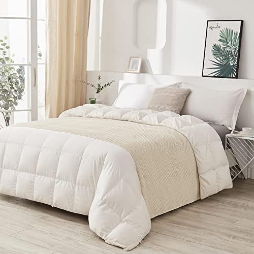 Longhui Bedding Cream Cotton Throw Blanket 60x80 Inches