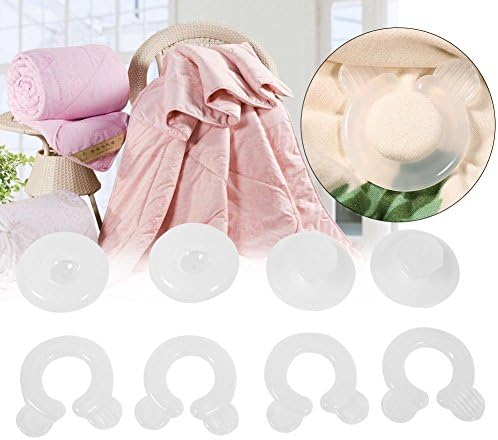 Qiterr Duvet Clips 4 PCS Plastic Bedding Fasteners 1