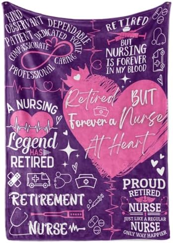InnoBeta Retired Nurse Throw Blanket - 50 x 65