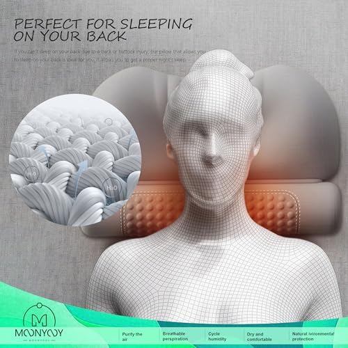 MOONYOOY Cervical Neck Pillow for Pain Relief and Support