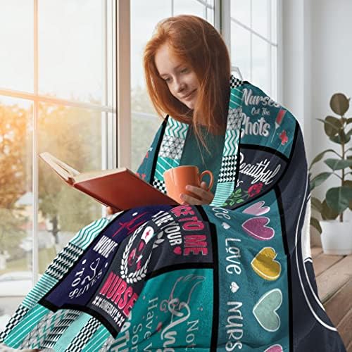 HCDER Nurse Throw Blanket 60x50 Soft Warm Gift for Nurses