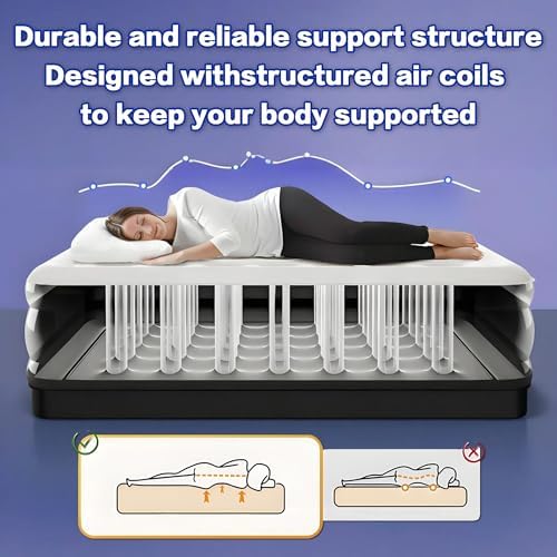 Baiao Queen Air Mattress with Built-in Pump and Storage Bag 1