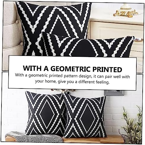 PRETYZOOK Geometric Throw Pillow Covers for Home Decor