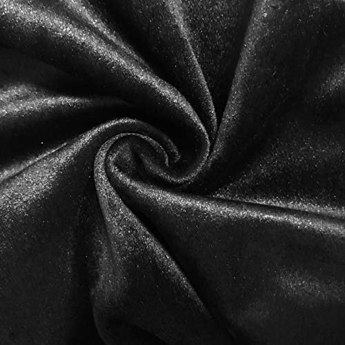 Home Brilliant Velvet Throw Pillow Cover 18x18 Inches Black