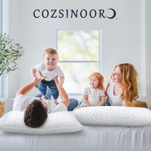 COZSINOOR Queen Size Side Sleeper Pillows Set of 2 1