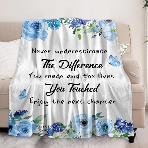 Okentiso Retirement Fleece Throw Blanket 50x60 1