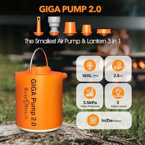 GIGA PUMP 20 Rechargeable Air Pump with Lantern