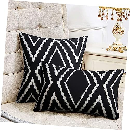 Zerodeko Geometric Plush Pillow Cover