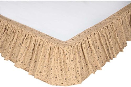 VHC Brands Maisie Twin Bed Skirt Tan 39x76x16