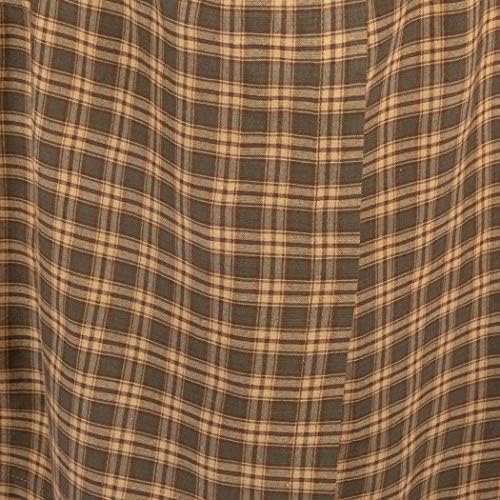 VHC Brands Rustic Plaid Bed Skirt for Twin Beds